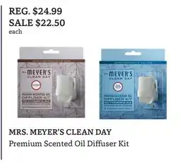 The Big Carrot MRS. MEYER'S CLEAN DAY Premium Scented Oil Diffuser Kit offer