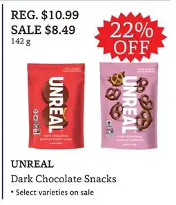 The Big Carrot UNREAL Dark Chocolate Snacks offer