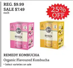 The Big Carrot REMEDY KOMBUCHA Organic Flavoured Kombucha offer