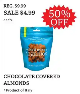The Big Carrot CHOCOLATE COVERED ALMONDS offer
