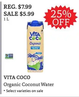 The Big Carrot VITA COCO Organic Coconut Water offer