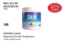 The Big Carrot NATURAL CALM Magnesium Powder Supplement offer