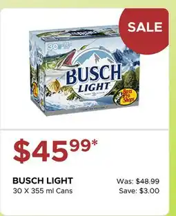 The Beer Store BUSCH LIGHT offer