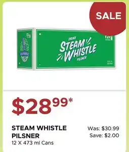 The Beer Store STEAM WHISTLE PILSNER offer