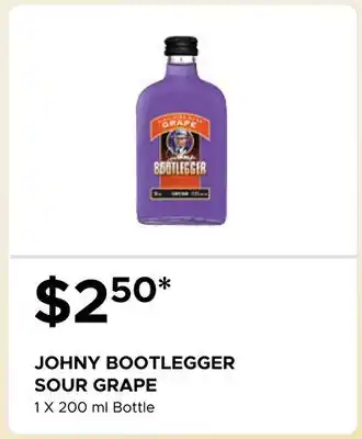 The Beer Store JOHNY BOOTLEGGER SOUR GRAPE offer