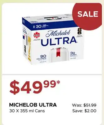 The Beer Store MICHELOB ULTRA offer