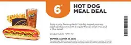 Harvey’s HOT DOG MEAL DEAL offer