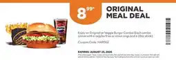 Harvey’s ORIGINAL MEAL DEAL offer