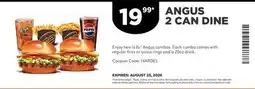 Harvey’s ANGUS 2 CAN DINE offer