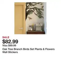 Wayfair Oak Tree Branch Birds Set Plants & Flowers Wall Stickers offer