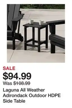 Wayfair Laguna All Weather Adirondack Outdoor HDPE Side Table offer