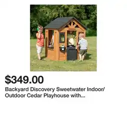 Wayfair Backyard Discovery Sweetwater Indoor/Outdoor Cedar Playhouse with Kitchen offer