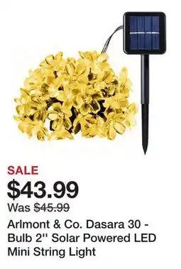 Wayfair Arlmont & Co. Dasara 30 - Bulb 2'' Solar Powered LED Mini String Light offer