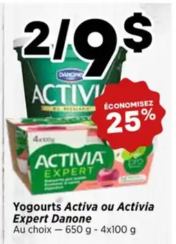 Val-Mont Yogourts Activa ou Activia Expert Danone offer
