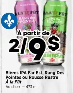 Val-Mont Bières IPA Far Est, Rang Des Pointes ou Rousse Rustre À la Fût offer