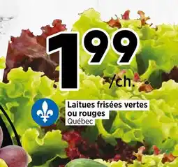 Val-Mont Laitues frisées vertes ou rouges offer