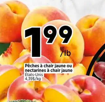 Val-Mont Pêches à chair jaune ou nectarines à chair jaune offer