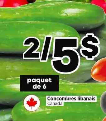 Val-Mont Concombres libanais offer