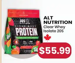 Healthy Planet ALT NUTRITION Clear Whey Isolate offer