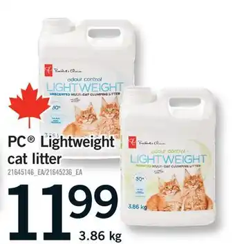 Fortinos PC LIGHTWEIGHT CAT LITTER offer