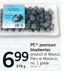 Fortinos PC PREMIUM BLUEBERRIES offer