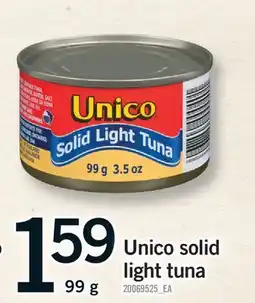 Fortinos UNICO SOLID LIGHT TUNA offer