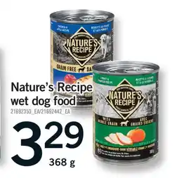 Fortinos NATURE'S RECIPE WET DOG FOOD offer