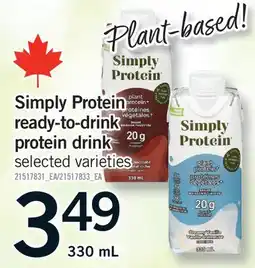 Fortinos SIMPLY PROTEIN READY-TO-DRINK PROTEIN DRINK offer