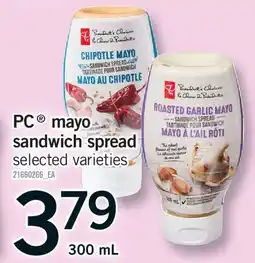 Fortinos PC MAYO SANDWICH SPREAD offer