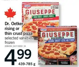 Fortinos DR. OETKER RISING OR THIN CRUST PIZZA offer