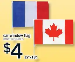 Fortinos CAR WINDOW FLAG offer