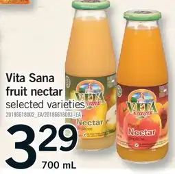 Fortinos VITA SANA FRUIT NECTAR offer