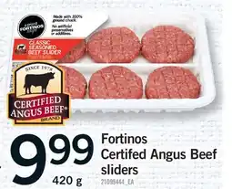 Fortinos FORTINOS CERTIFIED ANGUS BEEF SLIDERS offer