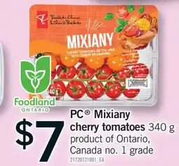 Fortinos PC MIXIANY CHERRY TOMATOES offer