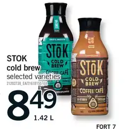 Fortinos STOK COLD BREW offer
