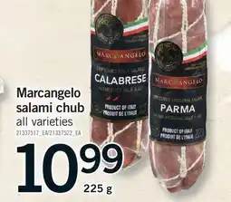 Fortinos Marcangelo salami chub offer