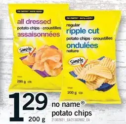 Fortinos NO NAME POTATO CHIPS offer
