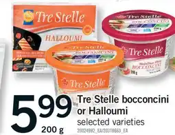 Fortinos TRE STELLE BOCCONCINI OR HALLOUMI offer