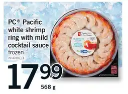 Fortinos PC PACIFIC WHITE SHRIMP RING WITH MILD COCKTAIL SAUCE offer