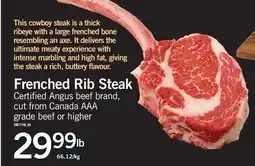Fortinos FRENCHED RIB STEAK offer