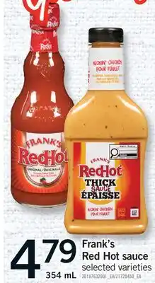 Fortinos FRANK'S RED HOT SAUCE offer