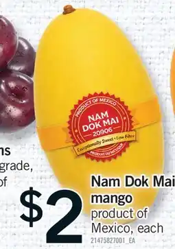 Fortinos NAM DOK MAI MANGO, EACH offer
