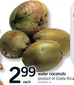 Fortinos WATER COCONUTS offer