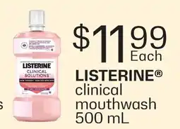Fortinos LISTERINE CLINICAL MOUTHWASH offer