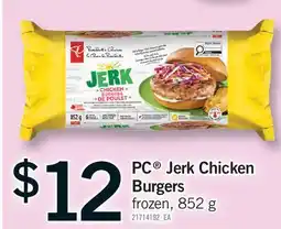 Fortinos PC JERK CHICKEN BURGERS offer
