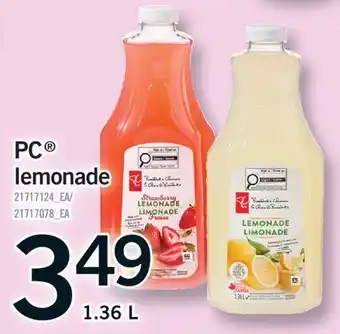 Fortinos PC LEMONADE offer