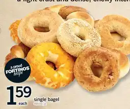 Fortinos SINGLE BAGEL offer