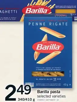 Fortinos BARILLA PASTA, 340/410 G offer