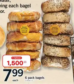 Fortinos 6 PACK BAGELS offer