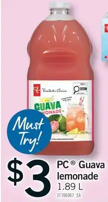 Fortinos PC GUAVA LEMONADE offer